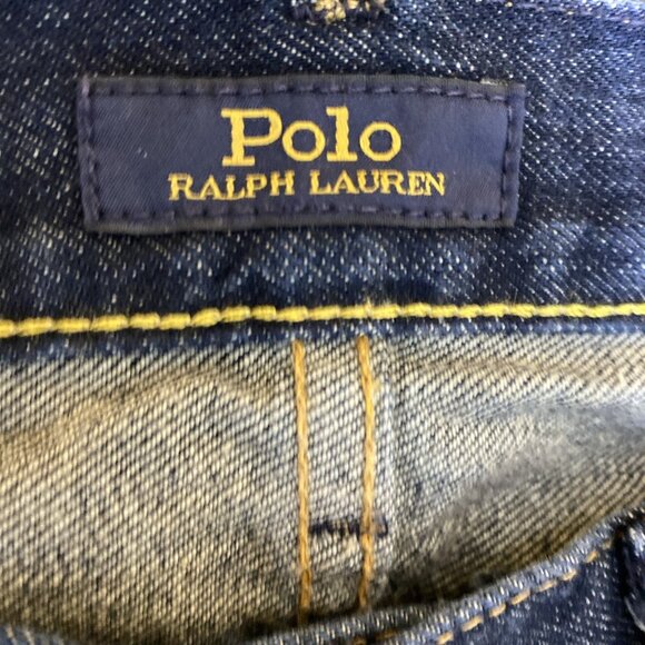 Polo Ralph Lauren Hampton Relaxed Straight Jeans Mens 32x32 Denim Dark Wash - Picture 9 of 11